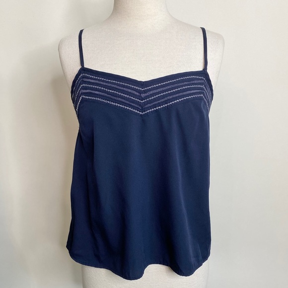 Anthropologie Tops - Anthro E by Eloise navy blue camisole tank S
